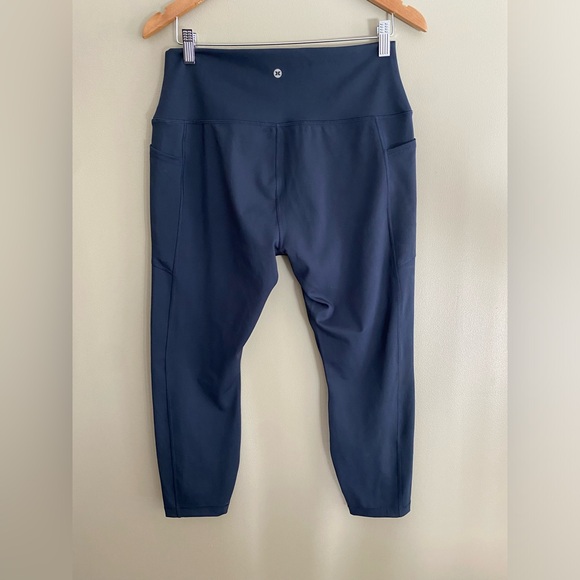 RBX: Navy Blue Leggings with Side Pockets 
Size: X Large - Picture 7 of 14